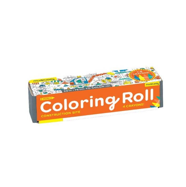 Bobangles - Wholesale Colouring mat – Child & baby - Mudpuppy Colouring Roll - Construction Site