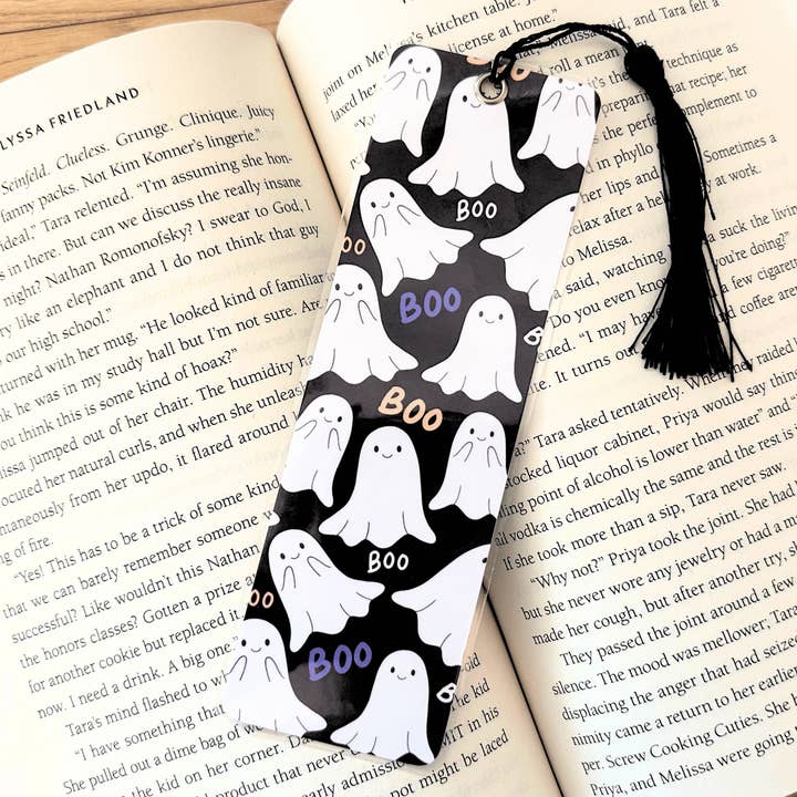 Marque-page plastifié Halloween Ghosts pour la vente par JPC Sticker Shop