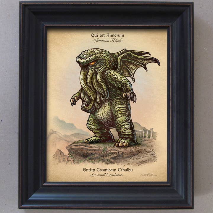 ChetArt - Wholesale Art Print - Cthulhu Study 8" x 10" print1