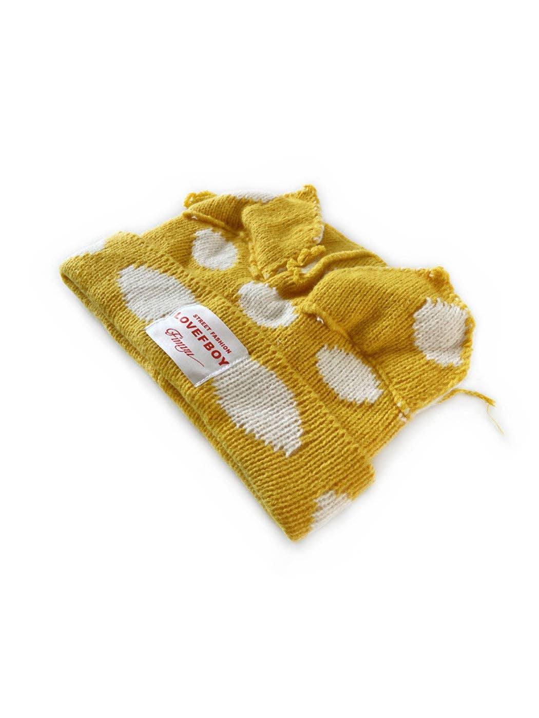 Funkyrel® Atzbranding Limited - Wholesale Beanie - Women's - Haila - Polka Dots Cat-Ear Knitted Beanie0