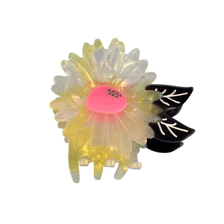 Centinelle - Vente Pince à cheveux – femme - Griffe à cheveux fleur blanche3