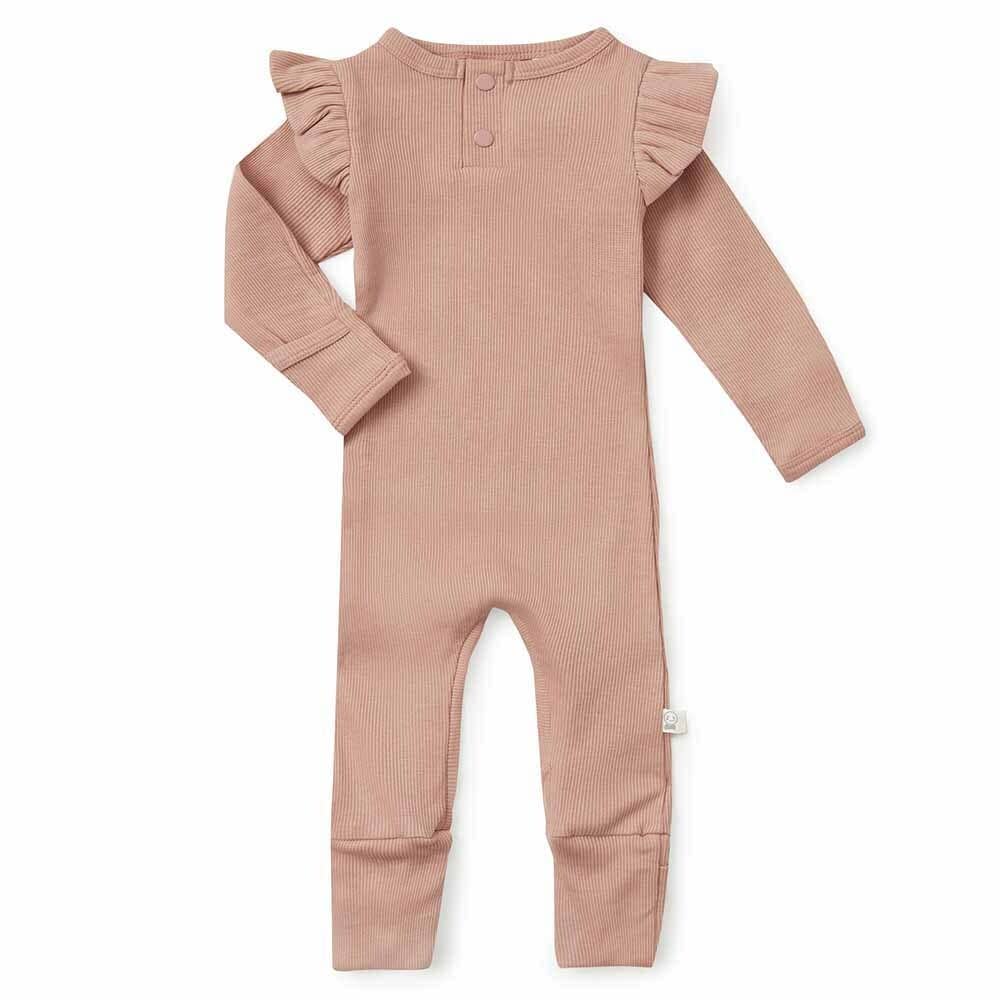 Snuggle Hunny – Großhandel Strampler – Baby – Bio-Anzuchtanzug Rose1