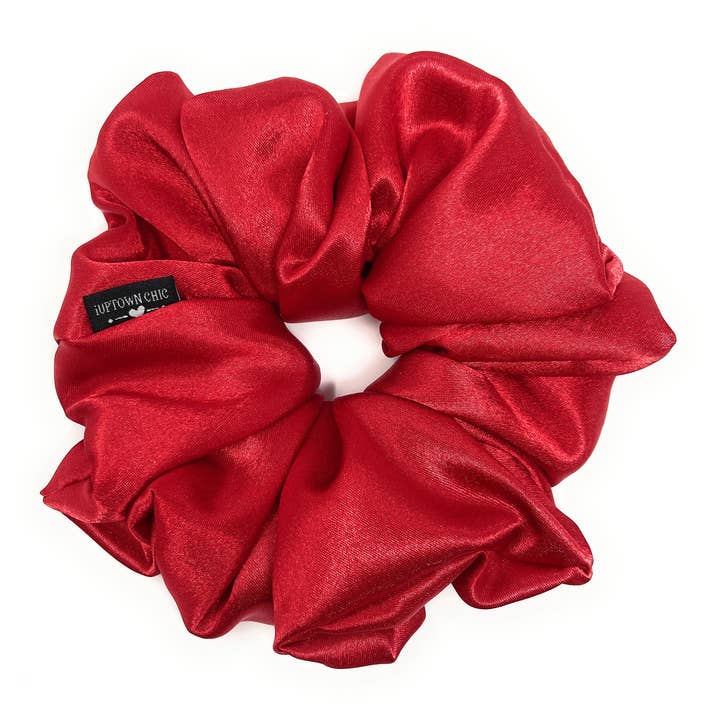 XL Satin Scrunchie - Red for wholesale by iUptown Chic