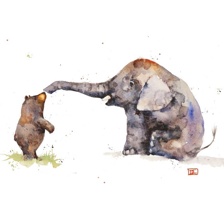 5 x 7" Greeting Card 'BIG AS A HOUSE' for wholesale by The Art of Dean Crouser Greeting Cards & Stickers