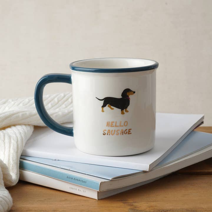 CGB Giftware – wholesale Coffee mug – Top Dog 'Hello Sausage' Ceramic Mug in Gift Box