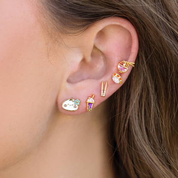 Girls Crew - Wholesale Stud/Post Earrings - Ramen Studs3