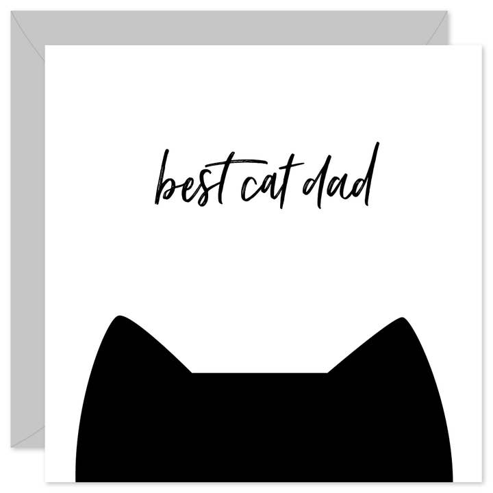 Best Cat Dad Card for wholesale by Purple Tree Designs