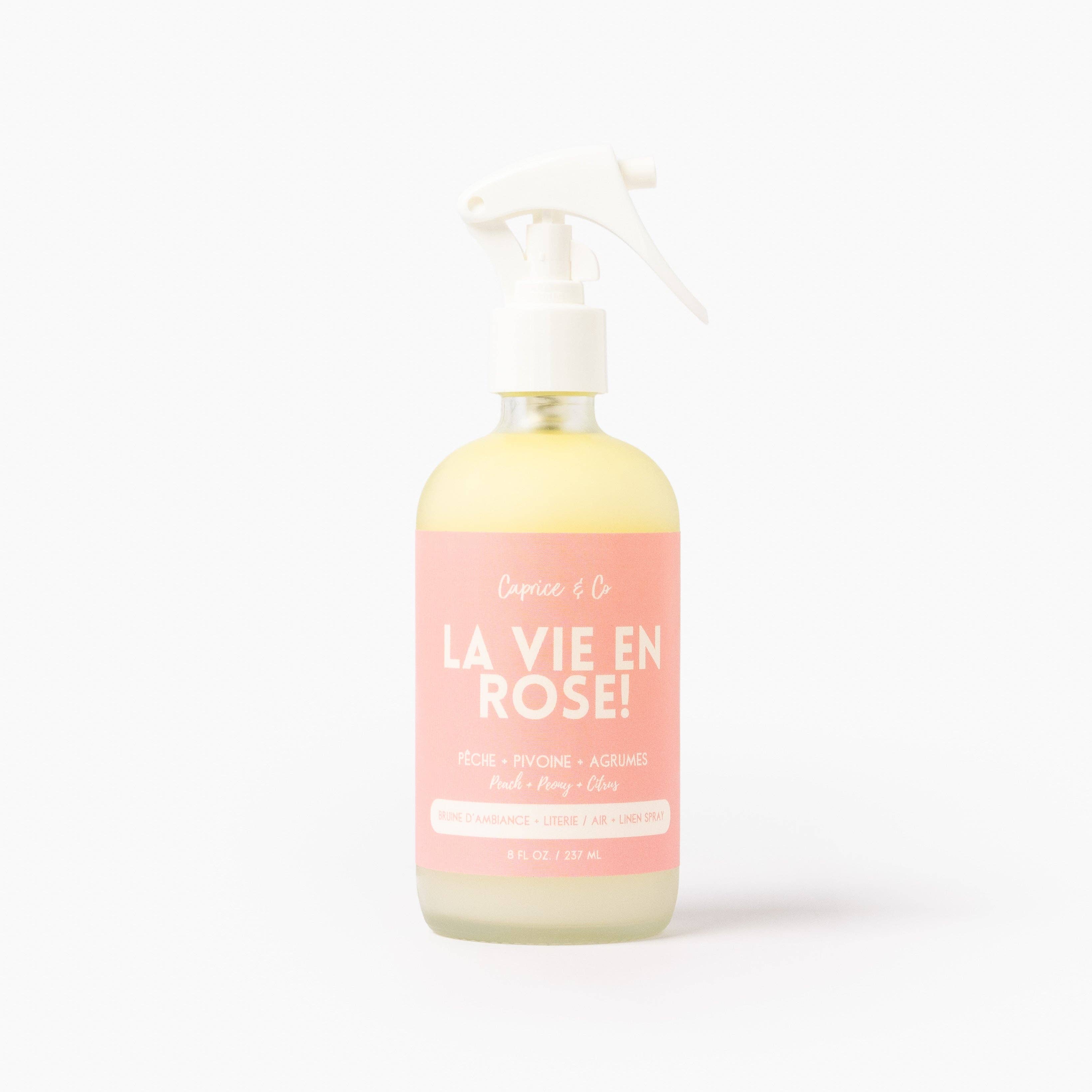Caprice & Co - Wholesale Room & Linen Spray - Linen + Room Spray - La Vie En Rose - Peach + Peony  + Citrus1