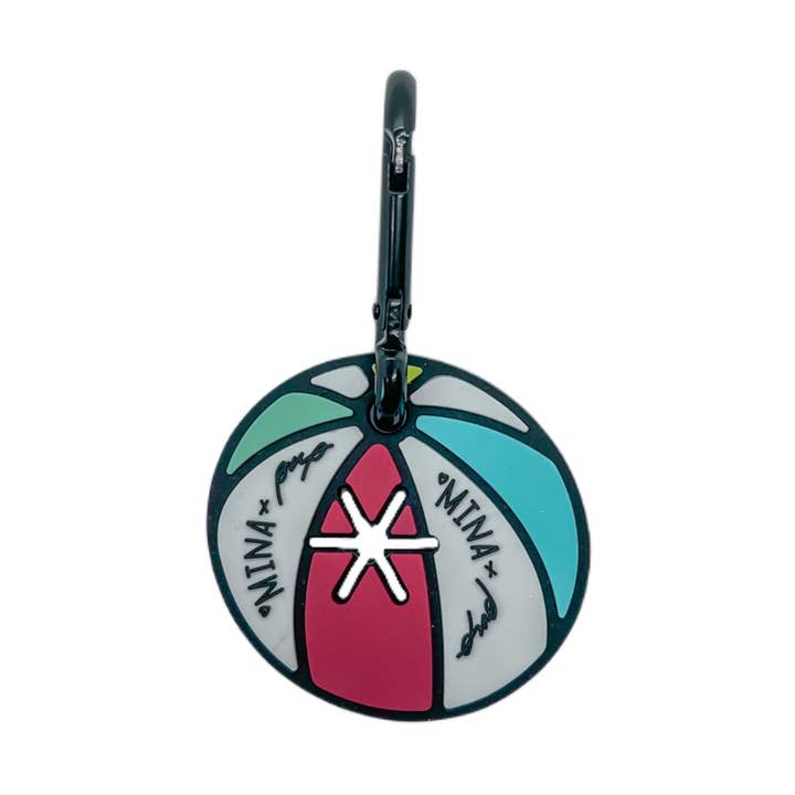 Mina + Pup - Wholesale Pet Poop Bag Dispenser - BEACH BALL DOUBLE THICKNESS AND DOUBLE SIDED POOP BUDDY0