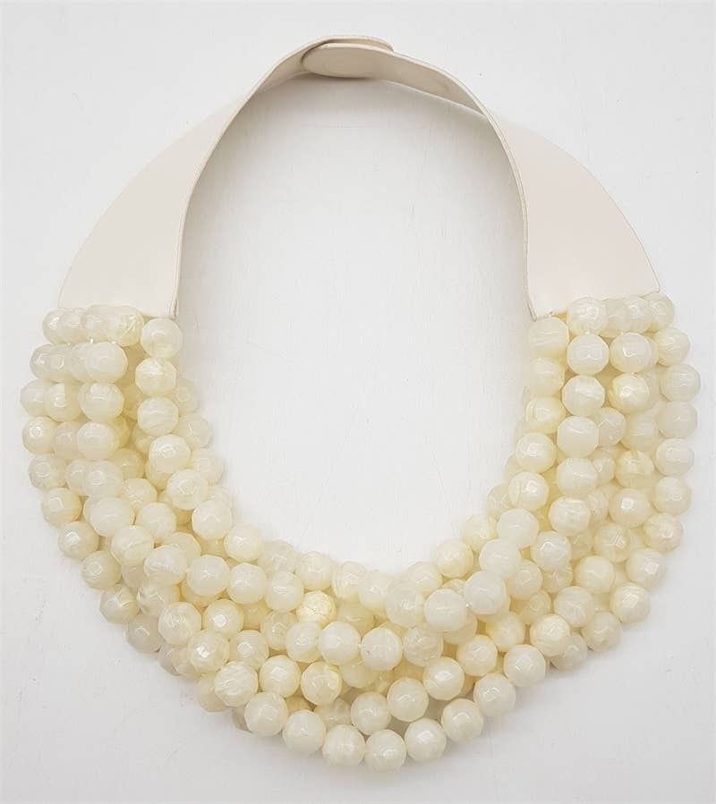 anbfashion - Wholesale Beaded/Pearl Necklace - *BEST* NEW BELLA CHUNKY BEADED LAYERED MAGNETIC NECKLACE 22