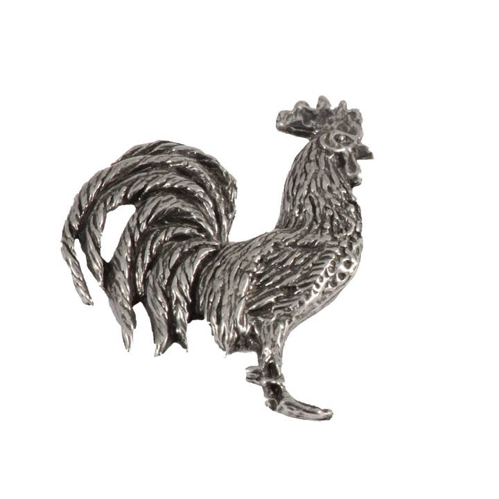 Creative Pewter Designs – Engroshandel Broche – Rooster Cock kylling fugl tin revers Pin broche, B100
