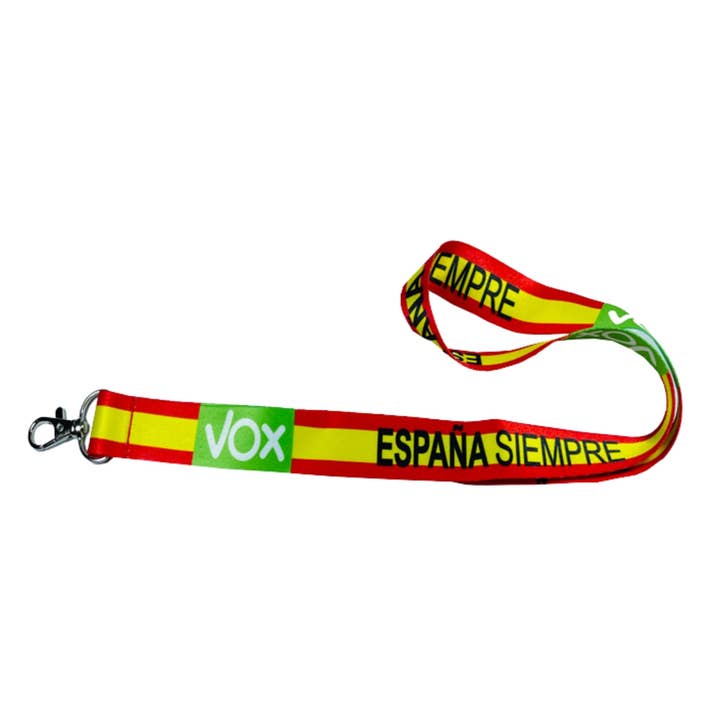 Lanyard – Fita Pescoço - Espanha Sempre Vox Bandeira - L044 por atacado de Astur Pins