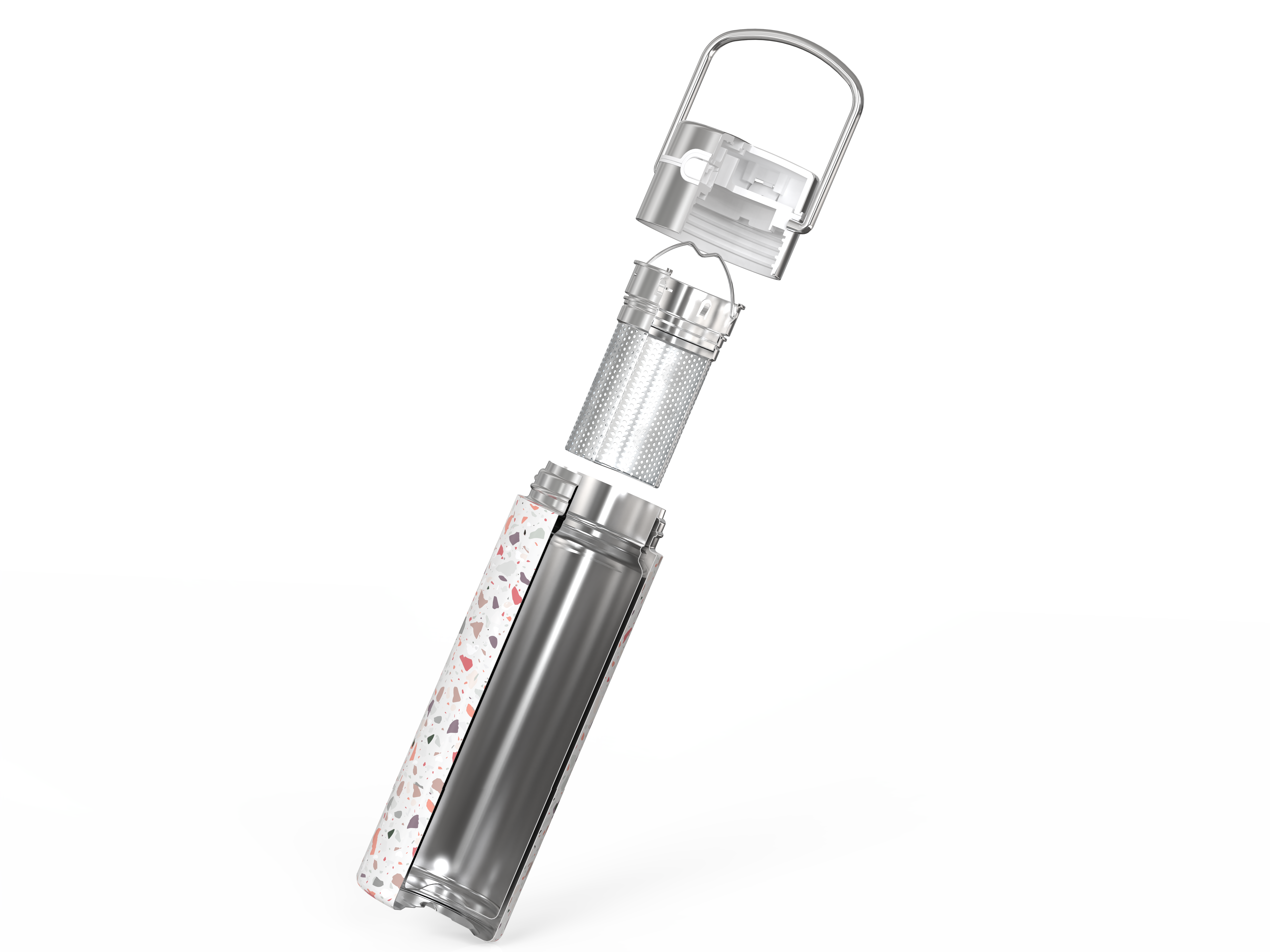 Eigenart - Wholesale Water Bottle - Stainless Steel Bottle LEEZA "Eucalyptus"3