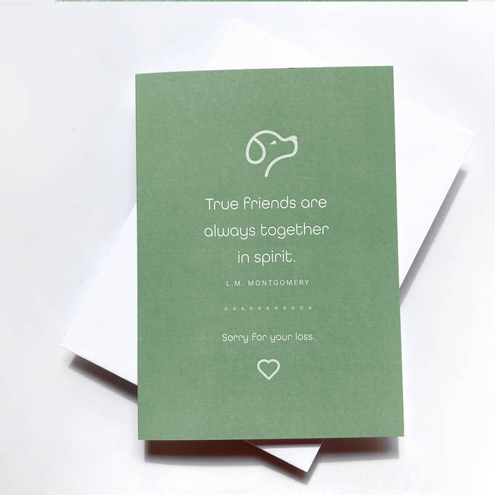 Poppy & Lou - Wholesale Housewarming Card - Dog Sympathy Card