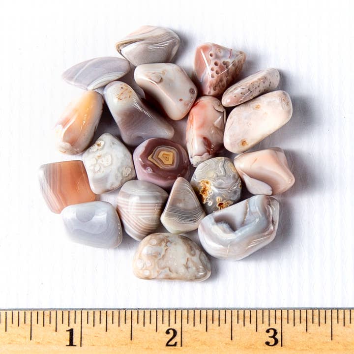 Small Tumbled Pink Botswana Agate for wholesale by Tree of Life Gems