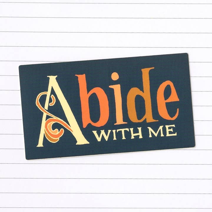 Abide With Me Hymn Sticker for wholesale by Little Things Studio