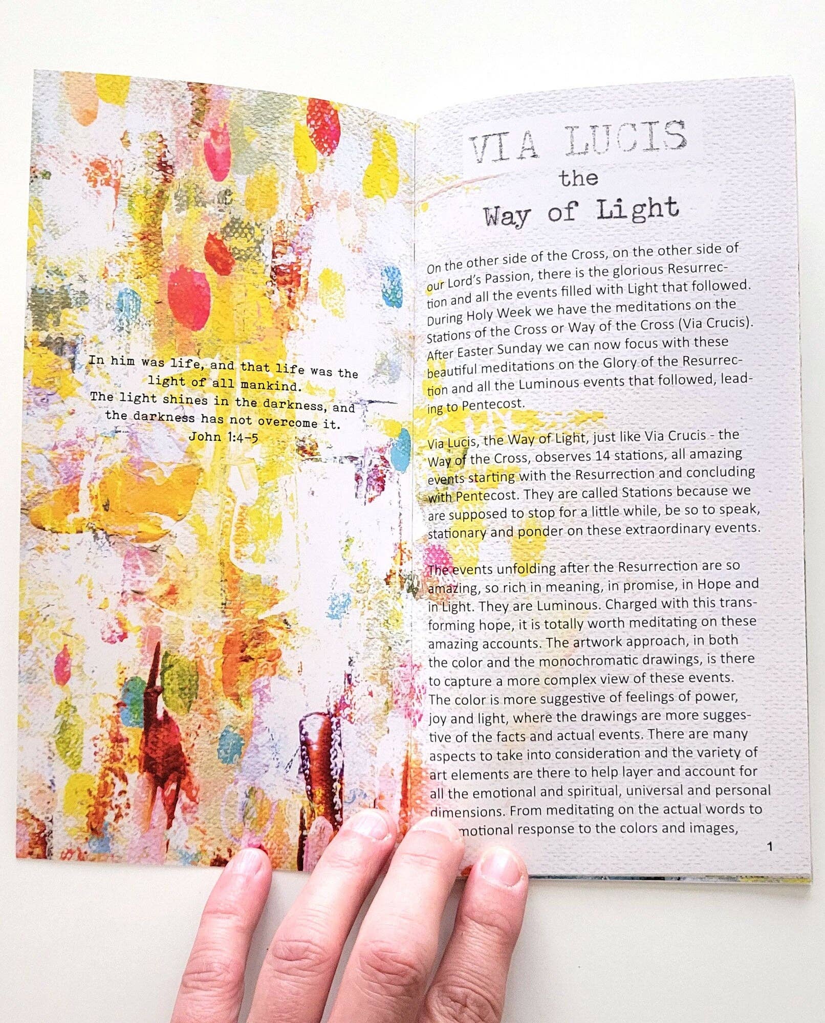 Open Journey - Wholesale Religion Book - The Way of Light - Via Lucis, devotional booklet1