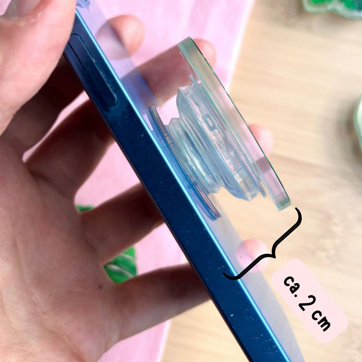 plantyintroverts - Wholesale Phone Grip - Acrylic mobile phone grip - Monstera leaf4