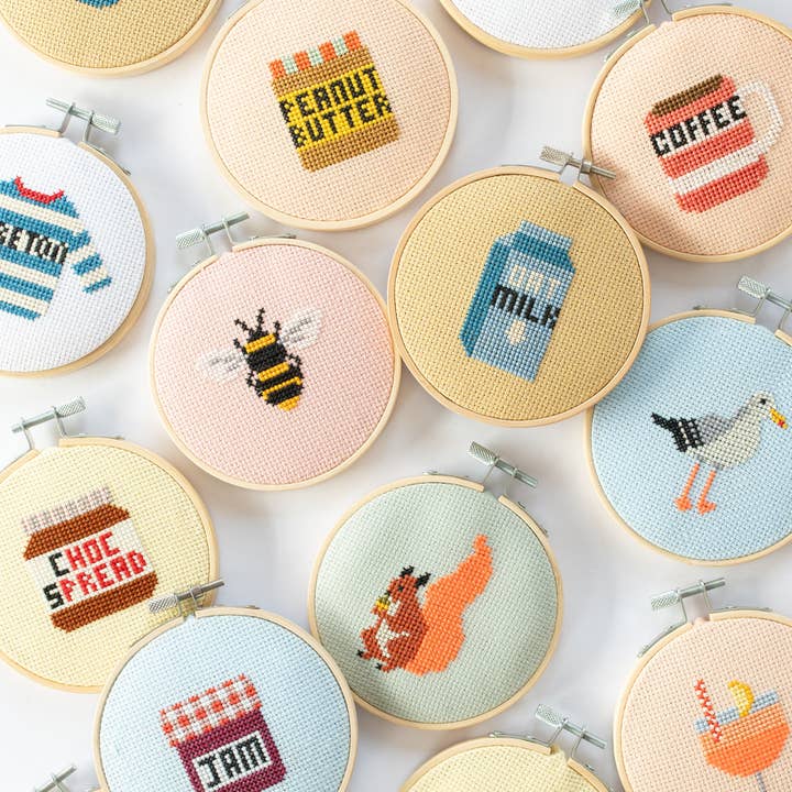 Cotton Clara Craft Kits & Supplies - Wholesale DIY craft kit - Coffee Cup Cross Stitch Kit4