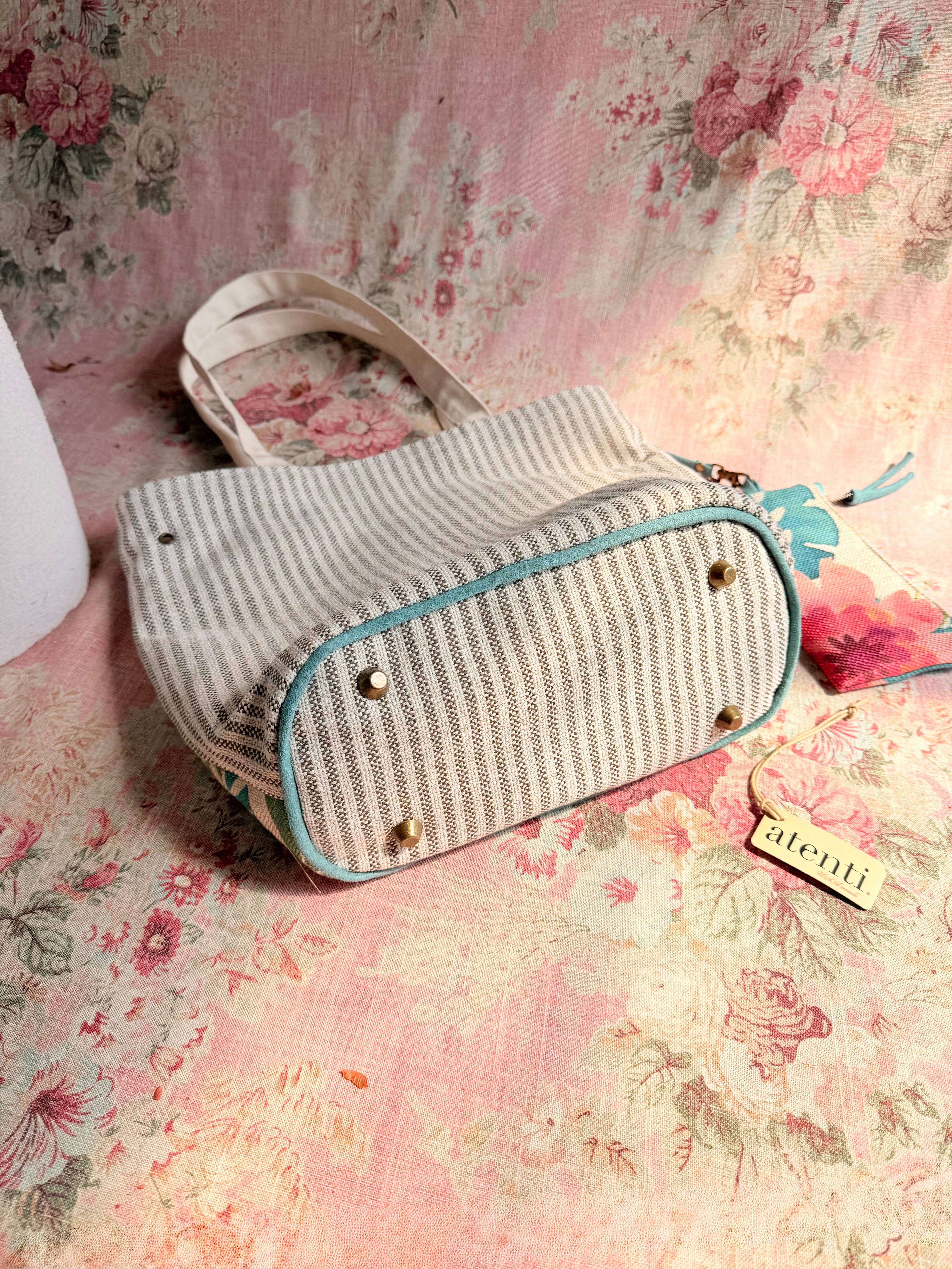 Atenti – wholesale Tote bag – Women's – The Fiore Project Tote-Reg, Needle Arts/Craft Carryall, USA Handmade5