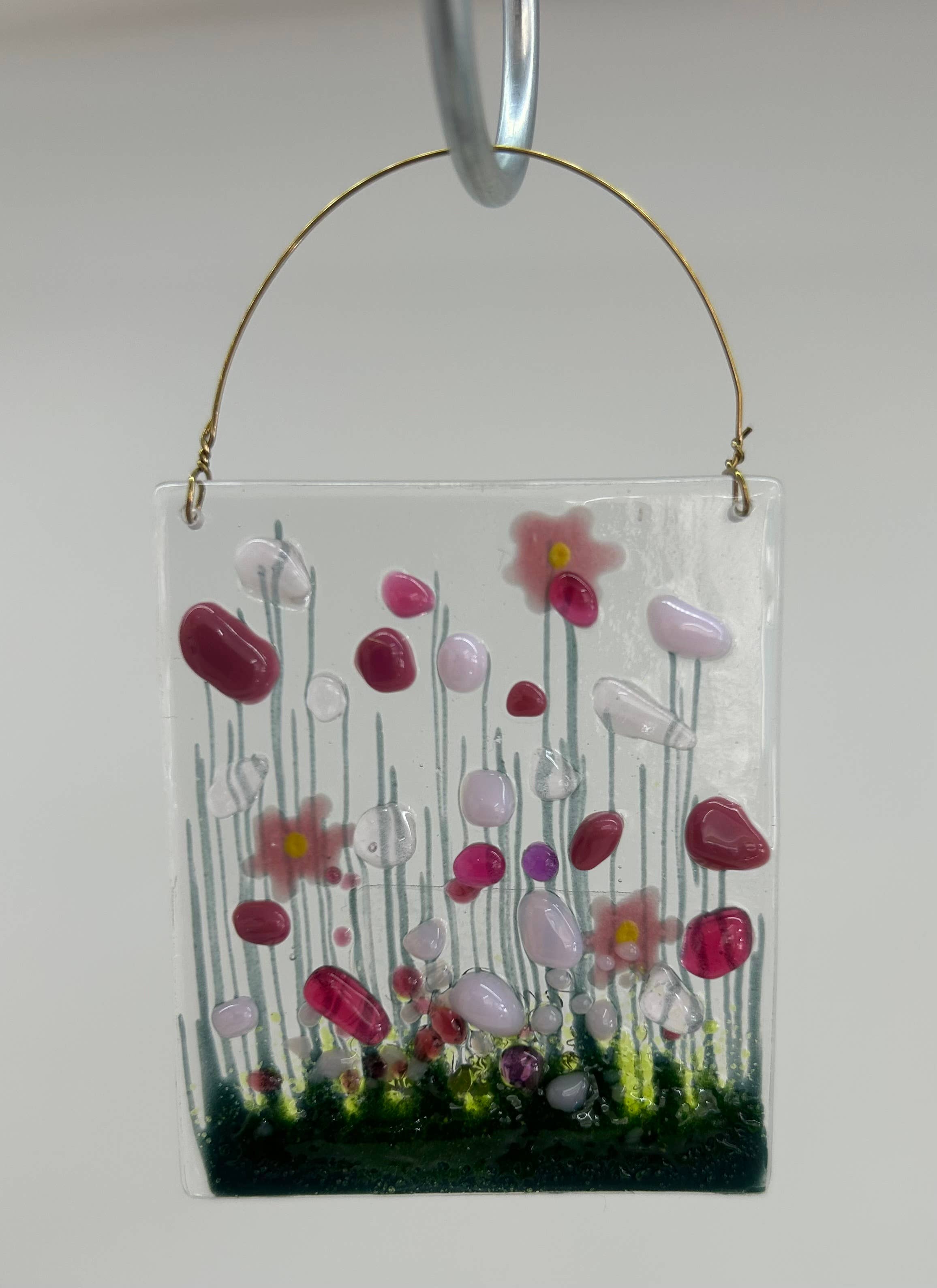 Pam Peters Designs – wholesale Decorative tabletop object – Handmade Fused Glass -  Blooming Token2