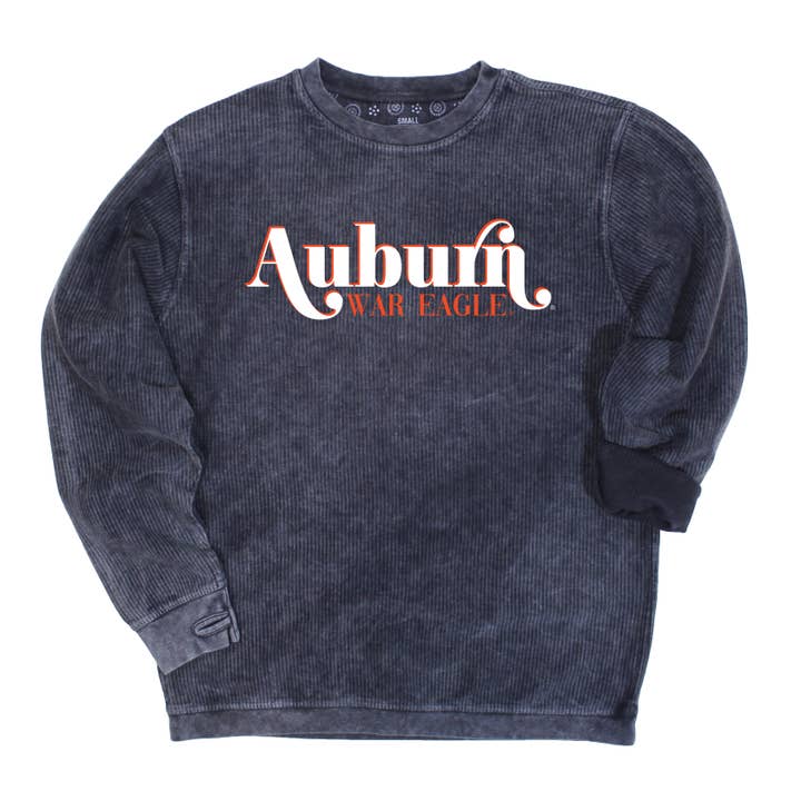 First Down Corded Crew- Collegiate Licensed for wholesale by Capri Designs