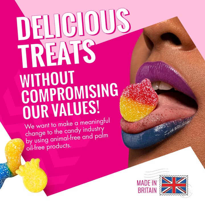 Sweet Yourself Ltd. - Wholesale Gummy - Assorted Fizzy Vegan Sweet Snack Pack - 100g - Eco8