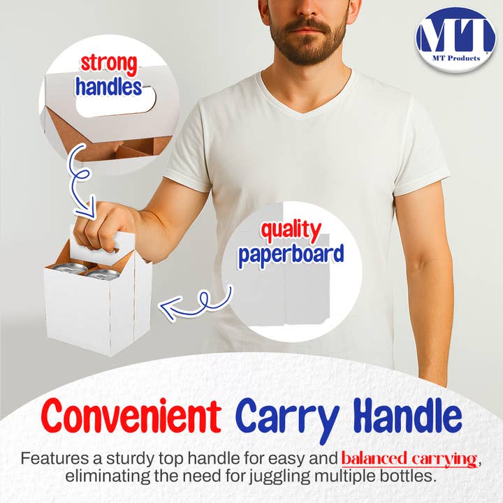 MT Products - Wholesale Bottle Rack/Holder - MT Products Cardboard Drink Carrier/Bottle Holder16