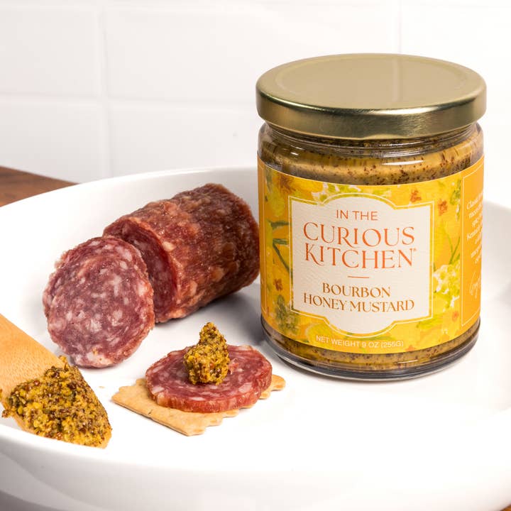 In the Curious Kitchen - Wholesale Mustard - Bourbon Honey Mustard | 9 oz. | New Packaging9