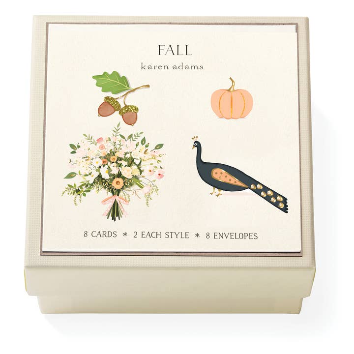 Fall Gift Enclosure Box for wholesale by Karen Adams Designs