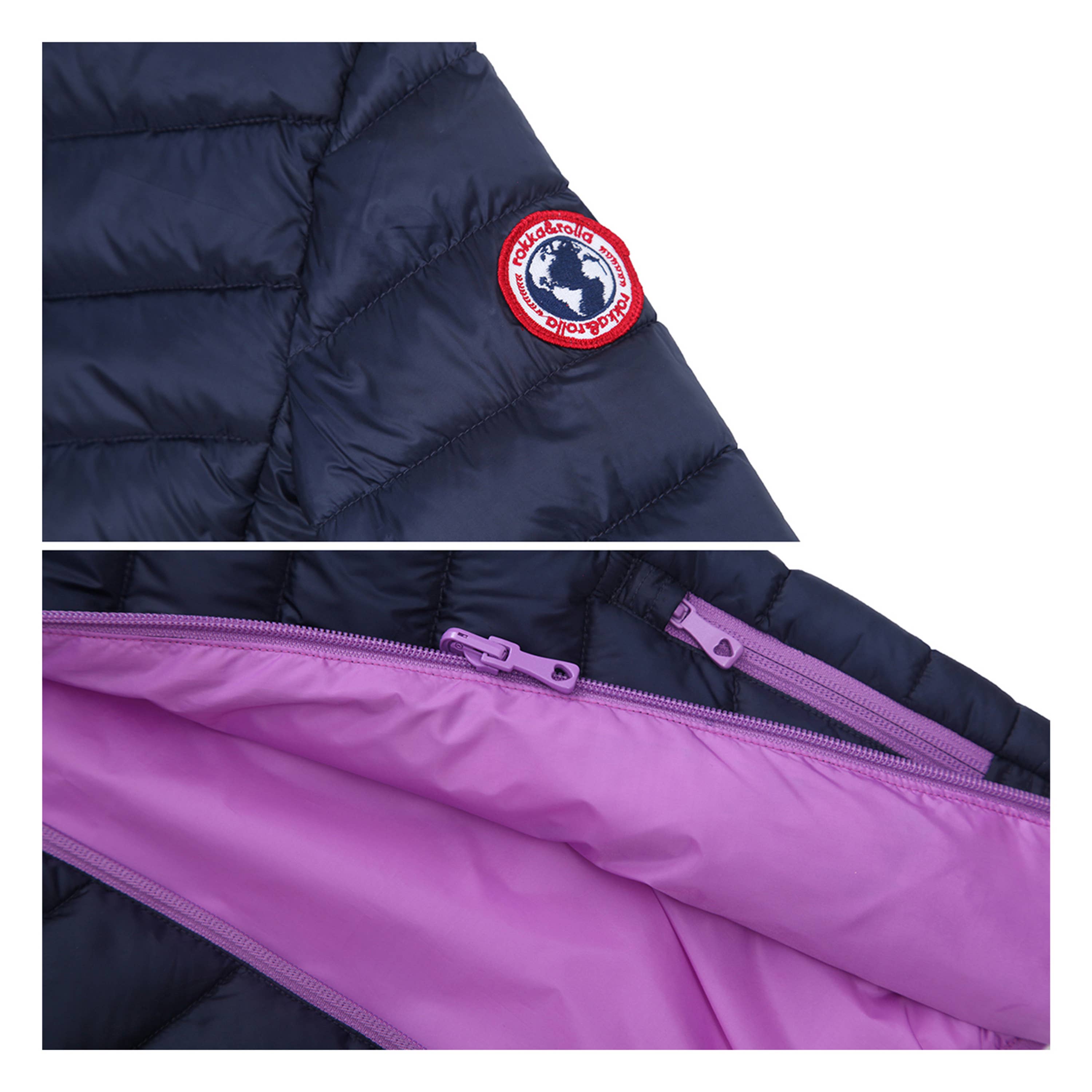 Rokka & Rolla - Wholesale Puffer Jacket - Kids - Girls' Reversible Light Puffer Jacket Coat7