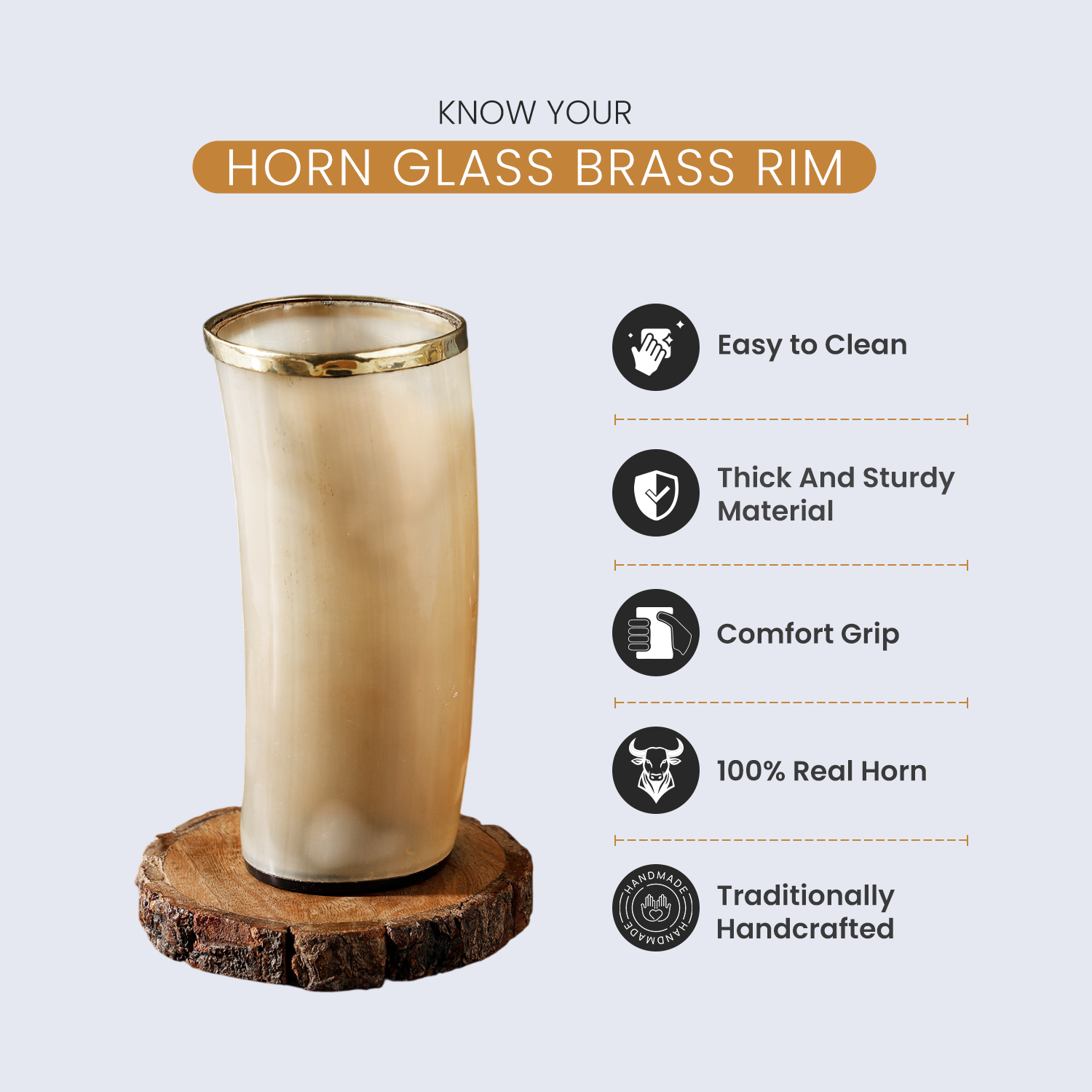 Handicrafts Home – Engroshandel Drikkeglas/kop – Viking Drikkebægre i Horn – Holder Op Til 300 ml, Metalisk Finish3