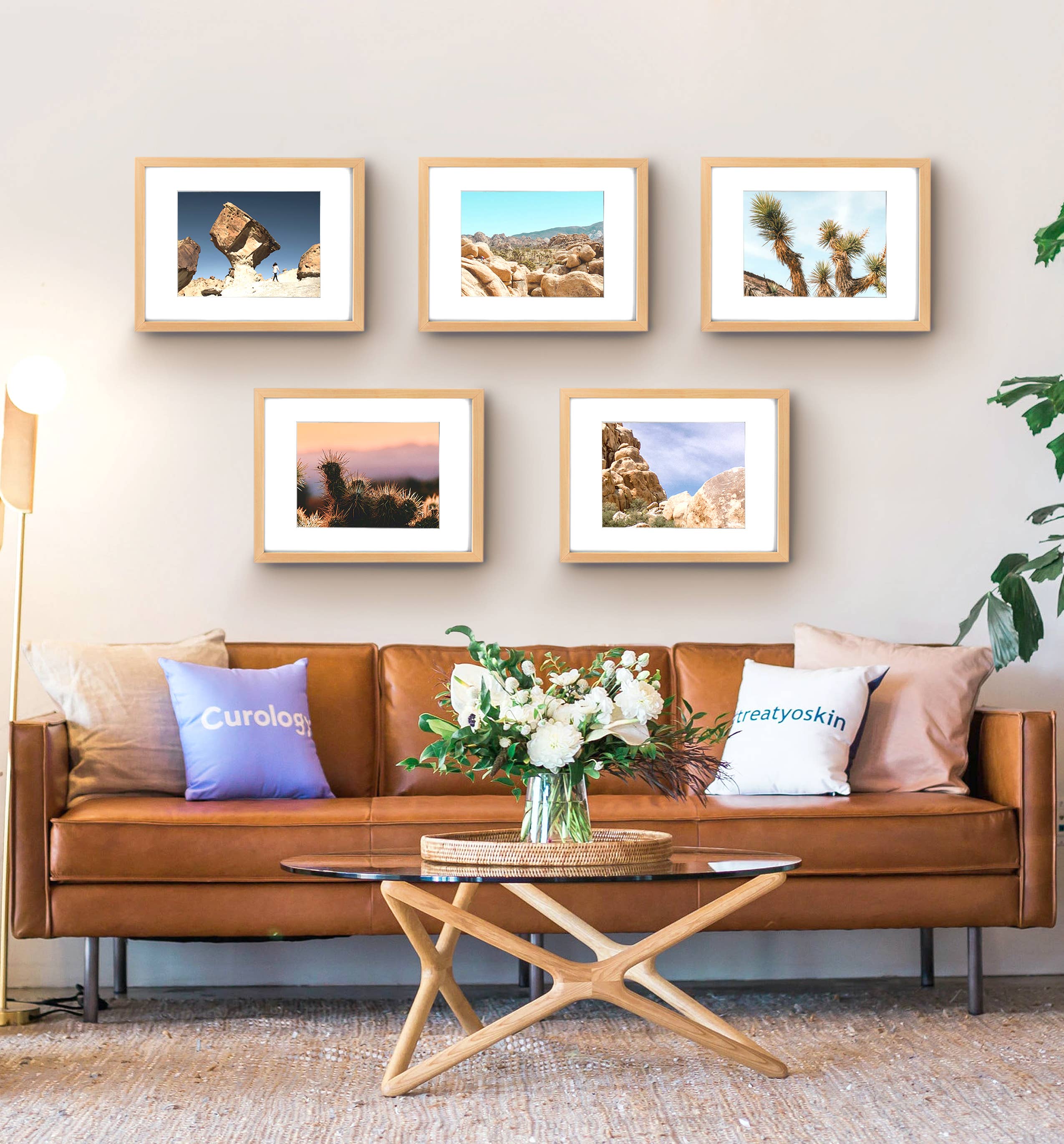 Cavepop - Wholesale Picture Frame - Wood Picture Frame Set of Five - (8" X 10" Mat; 11" X 14")2