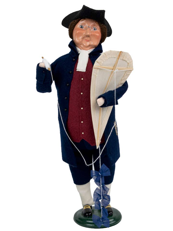 Byers' Choice Ltd. Ben Franklin w/ Kite ZBC21 for wholesale by Byers Choice