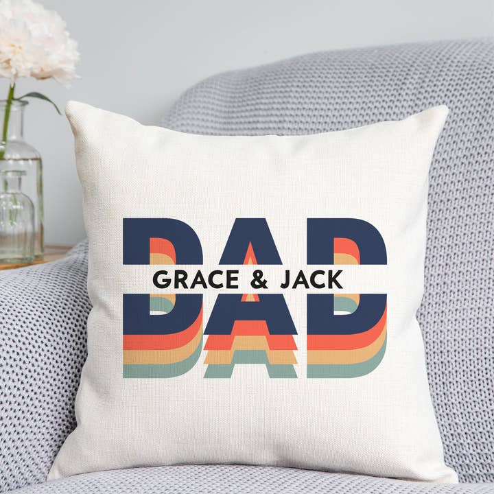 Bright Dad Cushion for wholesale by DoodlecardsBoutique
