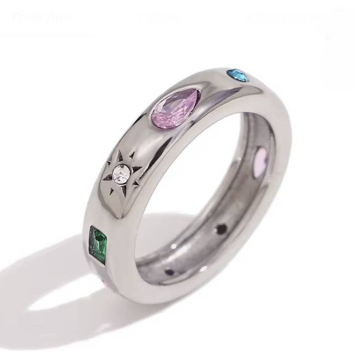 Aurora Ring in Stainless Steel for wholesale by Get Balmy - USA