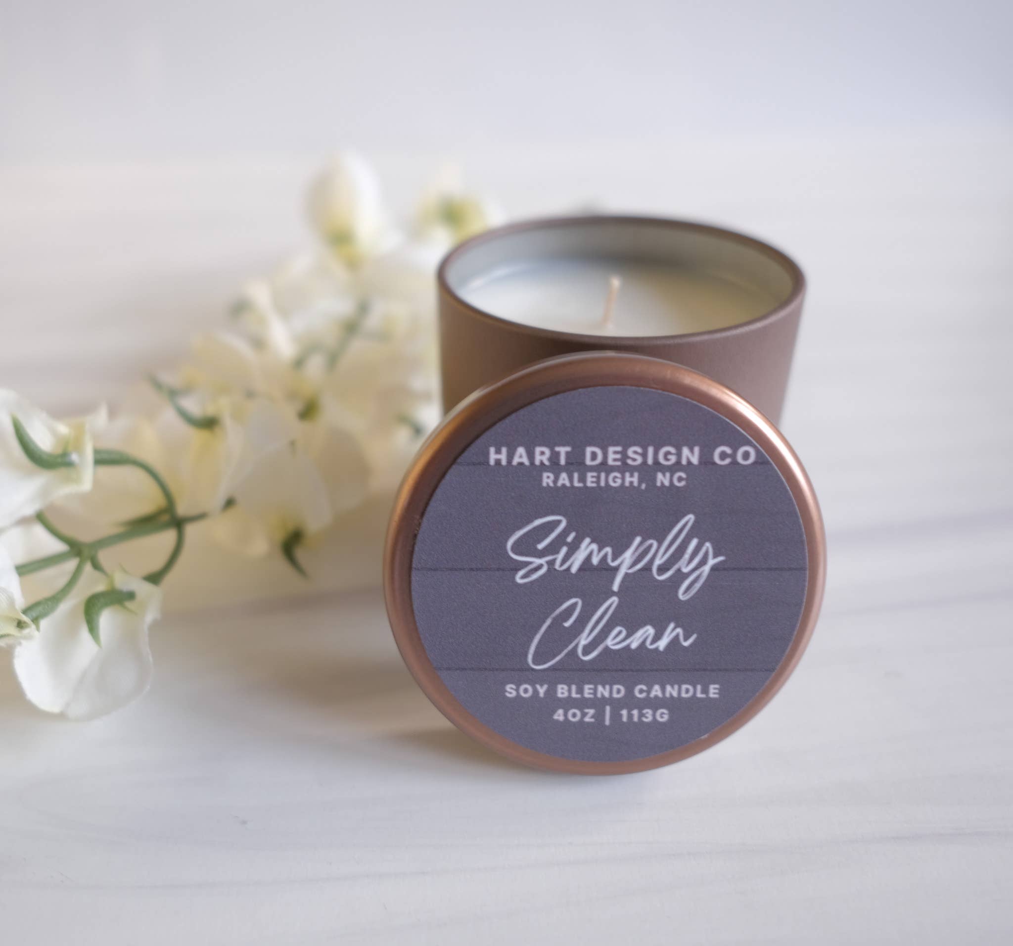 Hart Design Co – wholesale Burkljus – Simply Clean Candle | Fresh Home Collection **BÄSTSÄLJARE2