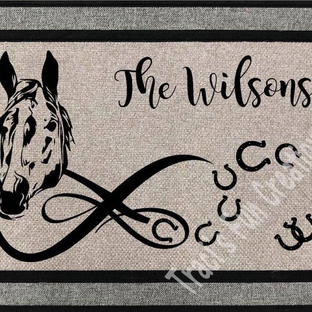 Horse Door Mat for wholesale by Traci's Fun Creations