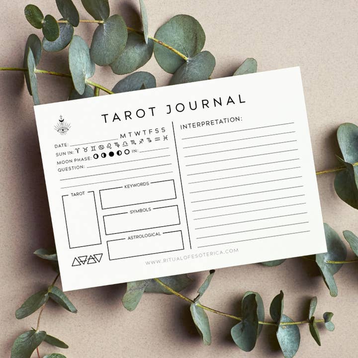 Ritual of Esoterica - Wholesale Journal/Diary - Tarot Journal Sticky Notepad0