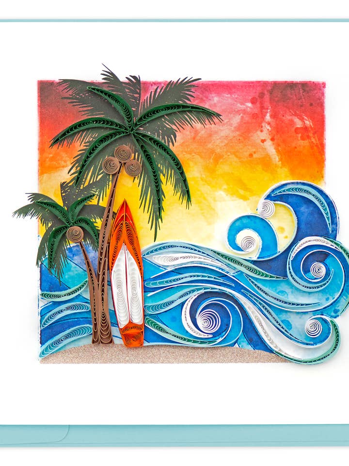 Surfing Paradise voor wholesale door Quilling Card