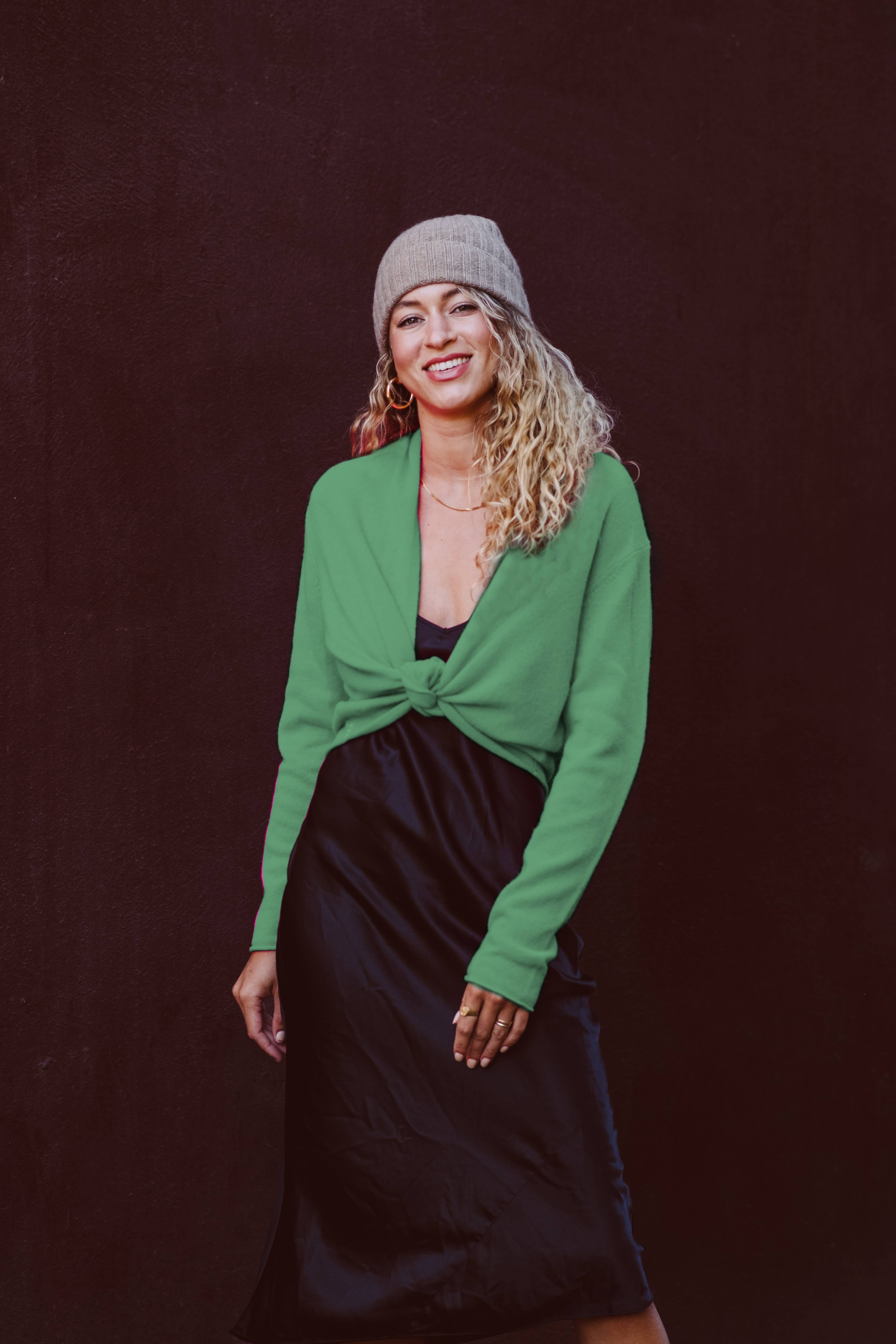 Joyride Supply - Wholesale Cardigan - Women's - 100% Cashmere No.8 Cropped Open Cardi10