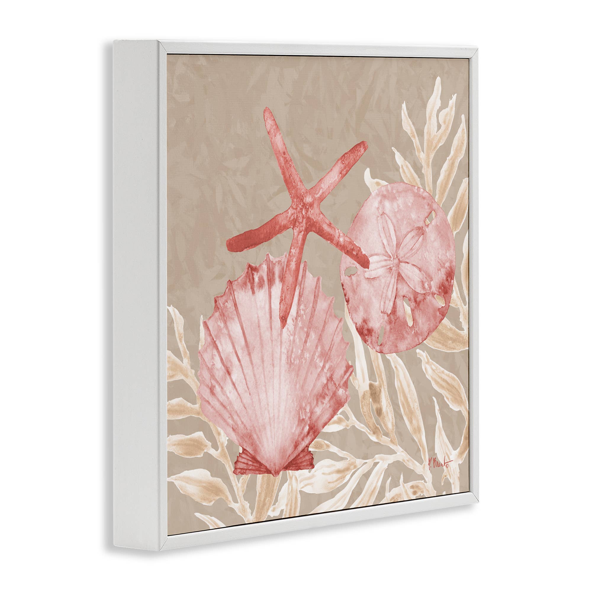 Stupell Industries - Vendita all'ingrosso Cartello da parete - Conchiglie di Tampico e Stelle Marine - Arte da Parete Incorniciata15