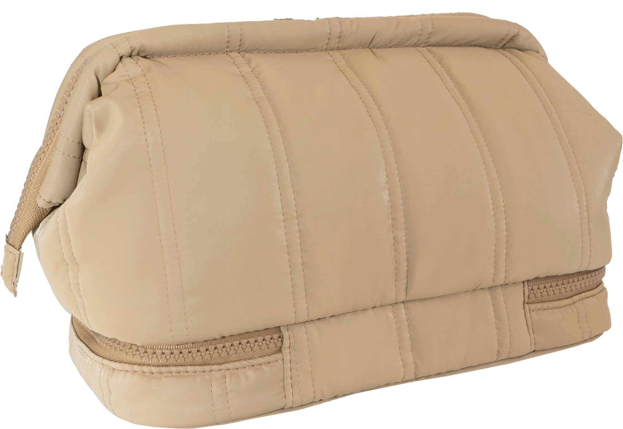 Magid – wholesale Toiletry bag – women's – Max Studio Tubular Quilted Nylon Toiletry Pouch7