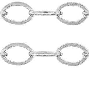 Fijne Platte Kabelketting Sterling Zilver 2x1,5mm - 100 Voet Spoel voor wholesale door Plazko