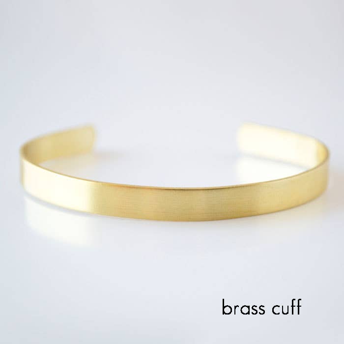 Grey Theory Mill - Wholesale Cuff Bracelet - Hand Stamped Brass Cuff – Custom Gift Jewelry0