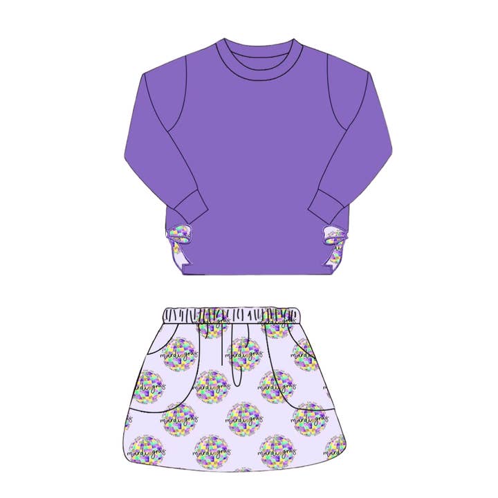 Mardi Gras Groove Kjolset för wholesale av ntrl co.