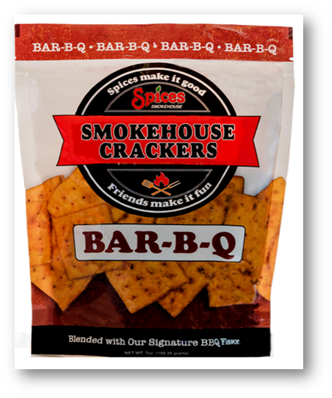 Smokehouse Crackers - Wholesale Crackers - Spices Smokehouse Crackers-Bar-B-Q Flavor-12 ct.-3.5 or 7 oz0