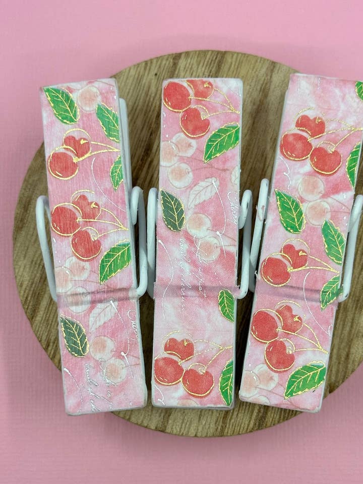 NY Kirsebær Håndlavet Chips Klemme for engroshandel hos NanCBeeCreations