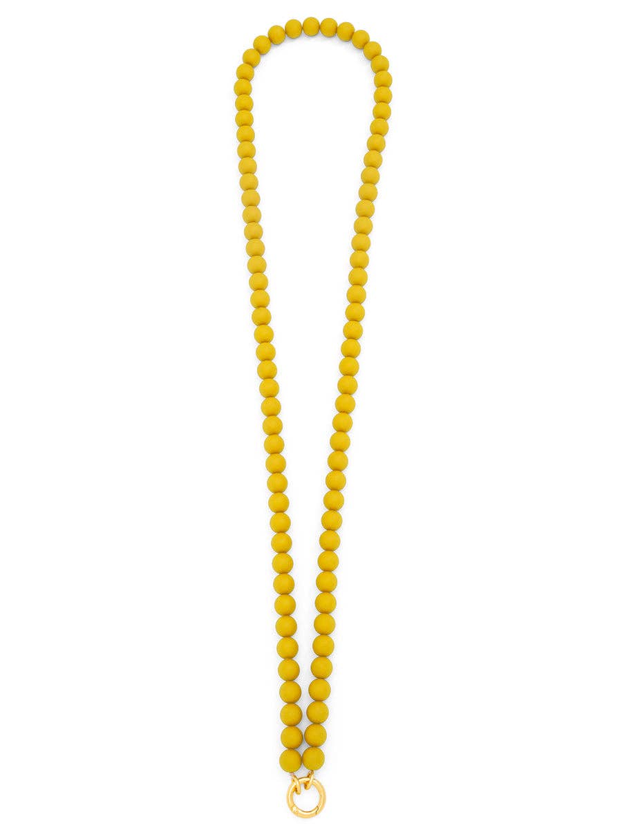 ZENZII Jewelry - Wholesale Beaded/Pearl Necklace - Matte Resin Beaded Crossbody Phone Lanyard2