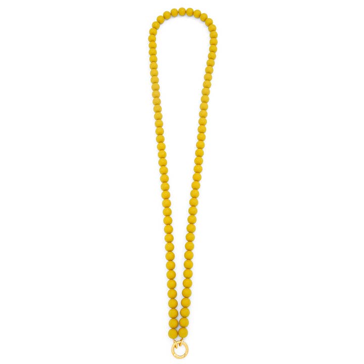 ZENZII Jewelry - Wholesale Beaded/Pearl Necklace - Matte Resin Beaded Crossbody Phone Lanyard2